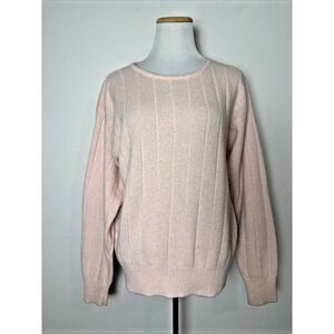SIlvercord VTG 90s Wool Angora Blend Pink Sweater Large Coquette Soft Girl Fairy